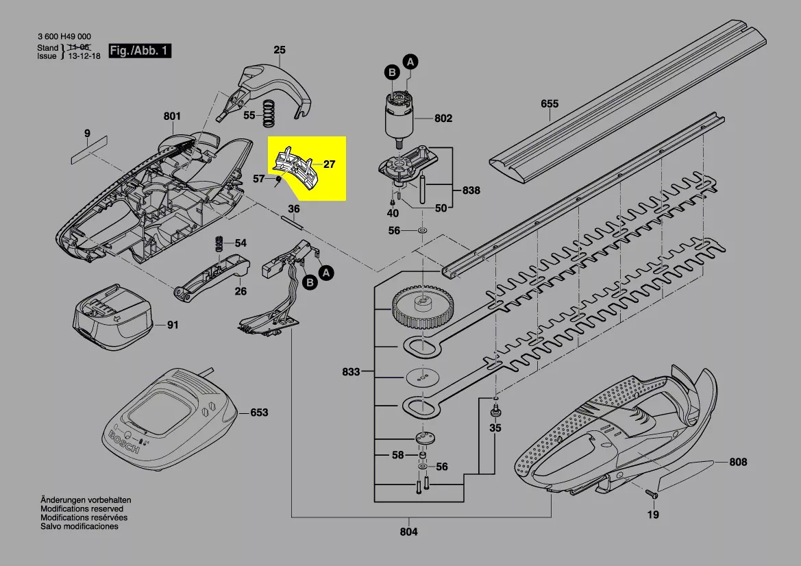 bouton poussoir réf. 2 609 002 390 Bosch